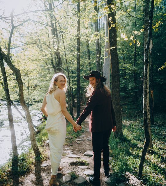 Due to Covid-19 a wedding photographer Elopes in the woods | Elopements, Real Weddings
