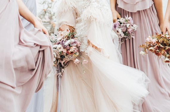 Spring bridesmaids dresses | Pastel bridesmaids inspiration