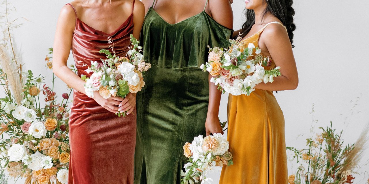 Revelry Just Launched an All-Velvet Bridesmaid Dress Collection and We’re SO Here for It.