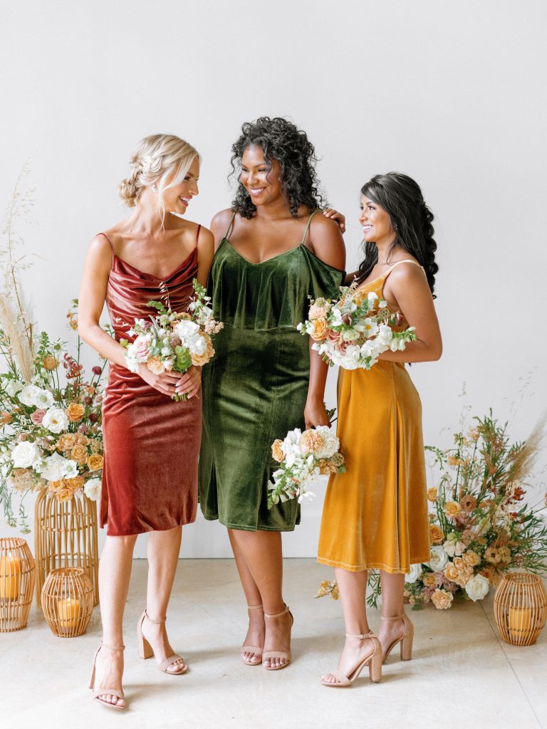 Revelry Just Launched an AllVelvet Bridesmaid Dress Collection and We’re SO Here for It