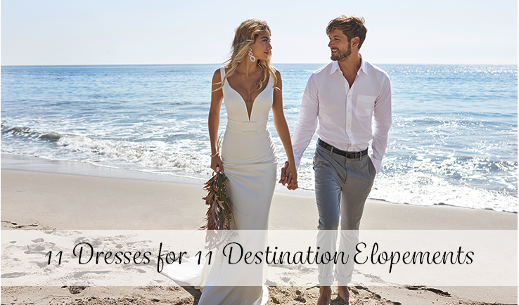 11 Wedding Dresses for 11 Destination Elopements