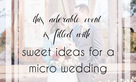 This Adorable Event Is Filled With Sweet Ideas for a Micro Wedding Day