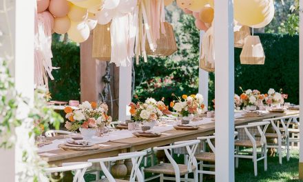 Peach and yellow Outback inspired baby shower by Amorology | Baby Shower